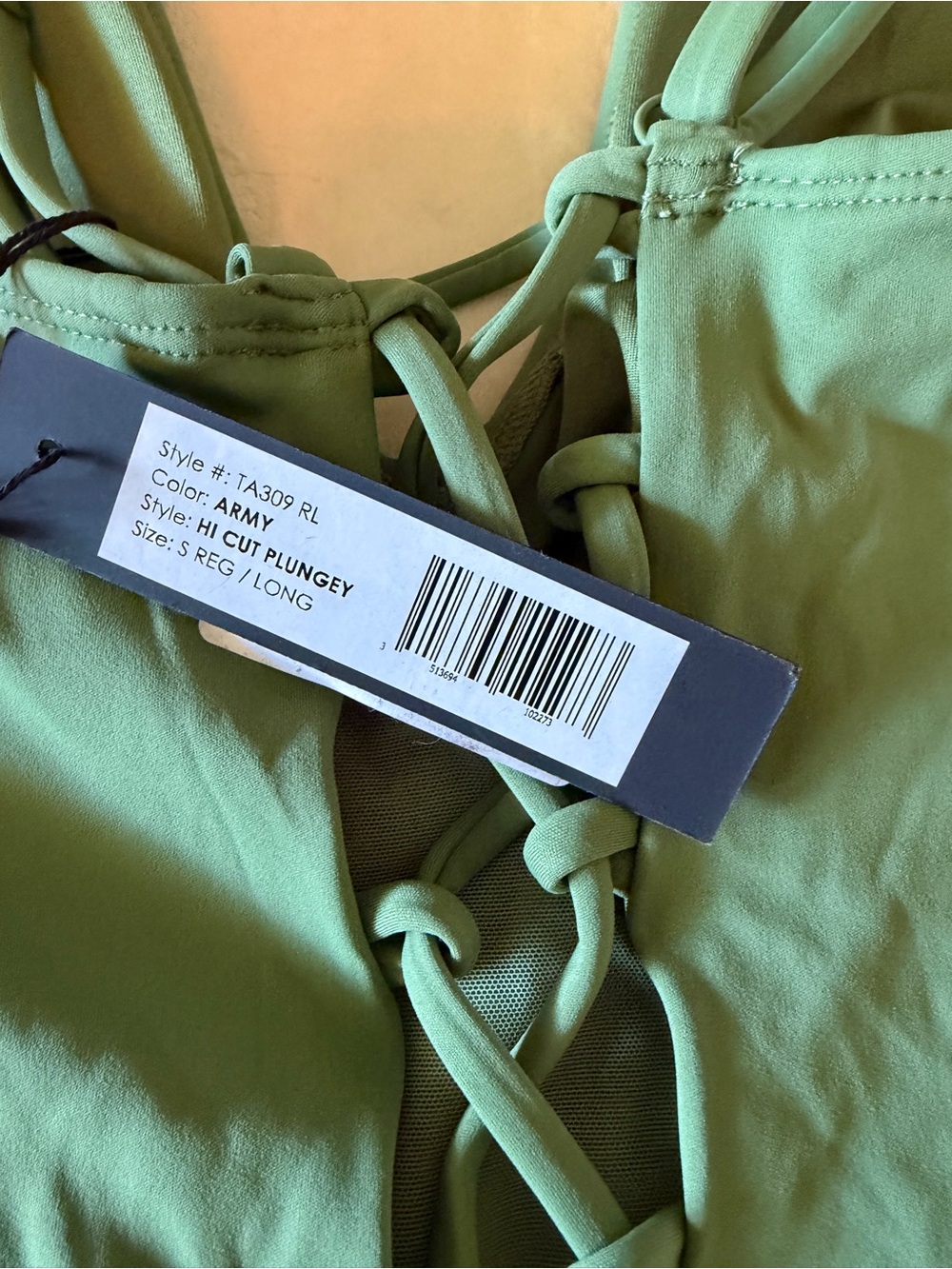 NWT Ta3 Swimsuit Hi Cut Plungey - Picture 4 of 6